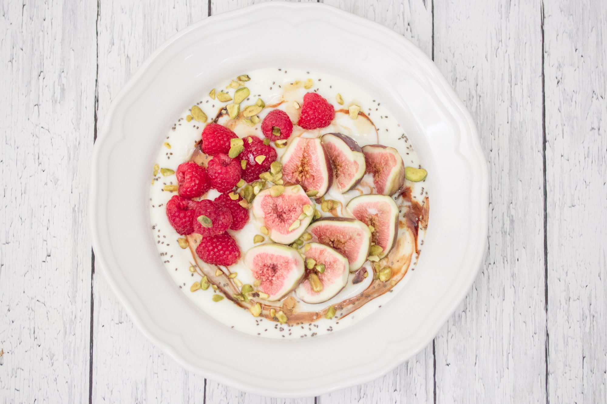 Fig, Raspberry & Honey Yogurt Bowl