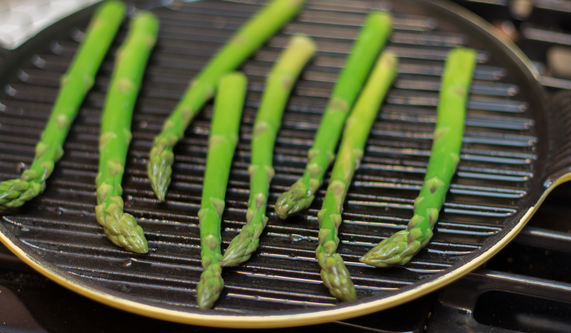 Grilled Asparagus with GarlicHabanero Sauce Jerry James Stone