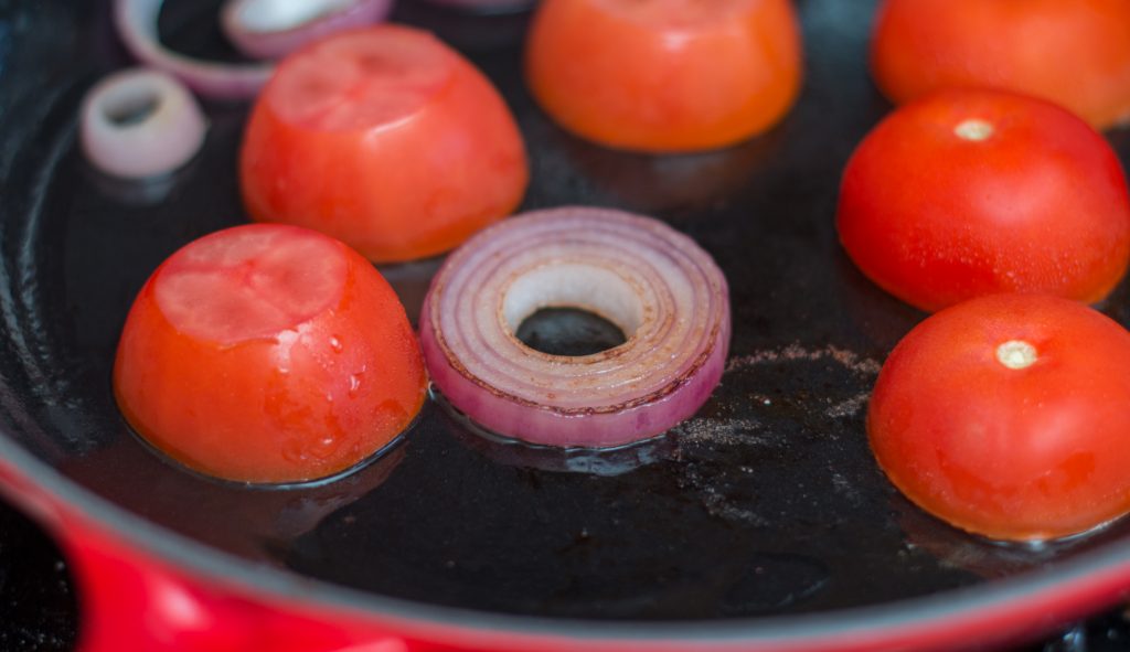 Grilled Onions Tomatoes 1