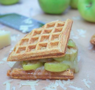 Gruyere Caramelized Apple Waffle Sandwich 1