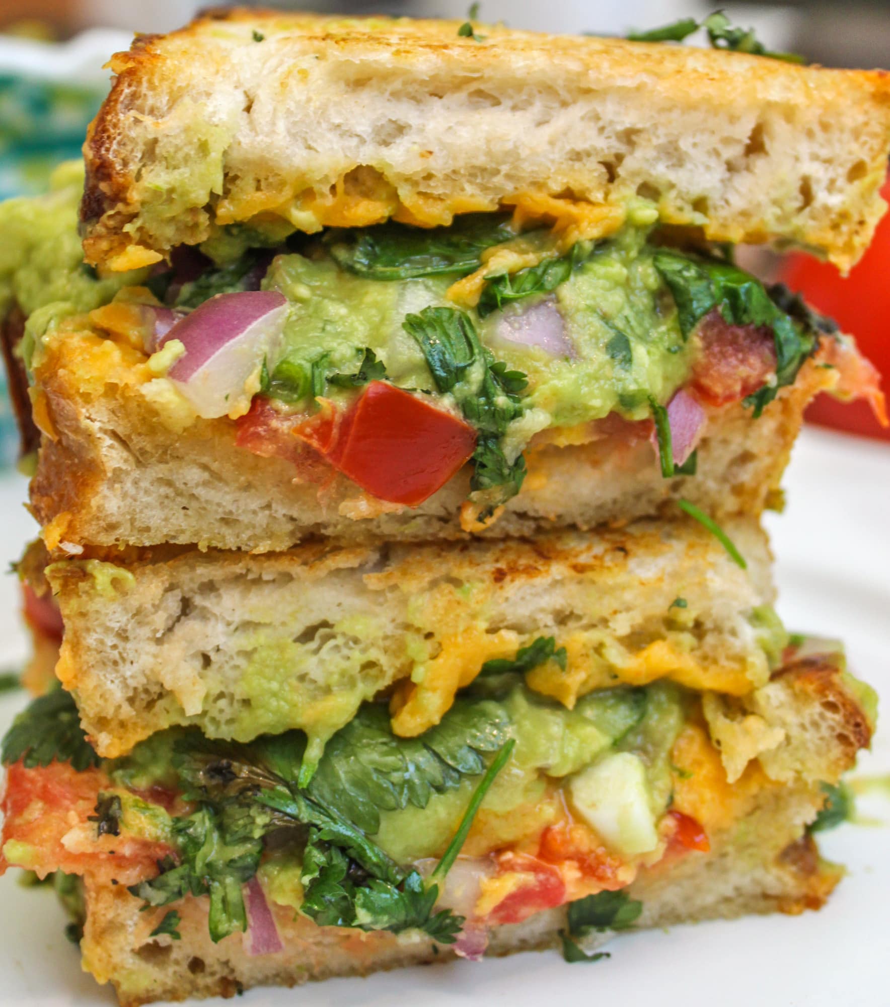 Guacamole Grilled Cheese Sandwich