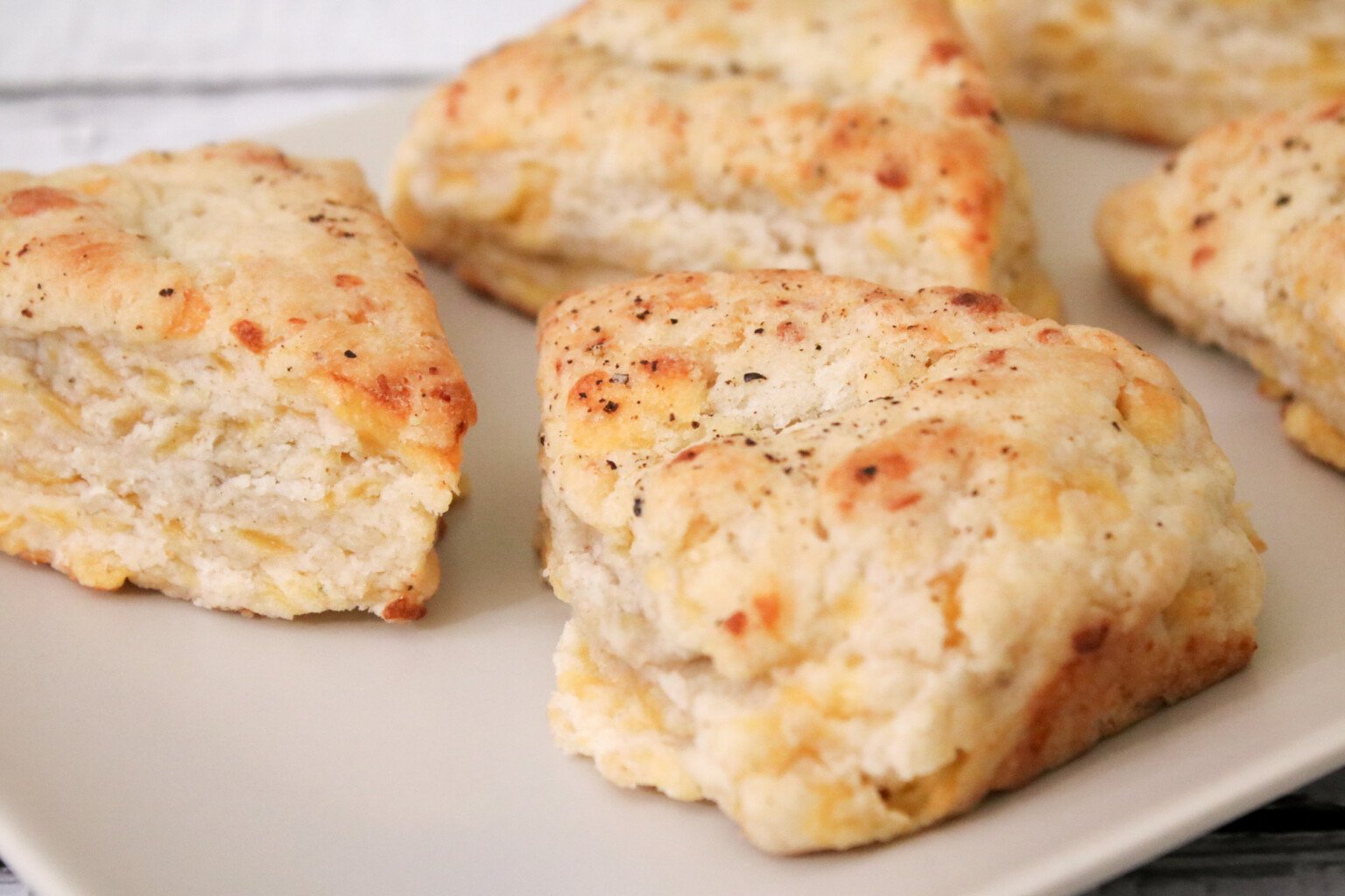 Honey & Cheddar Scones With Black Pepper