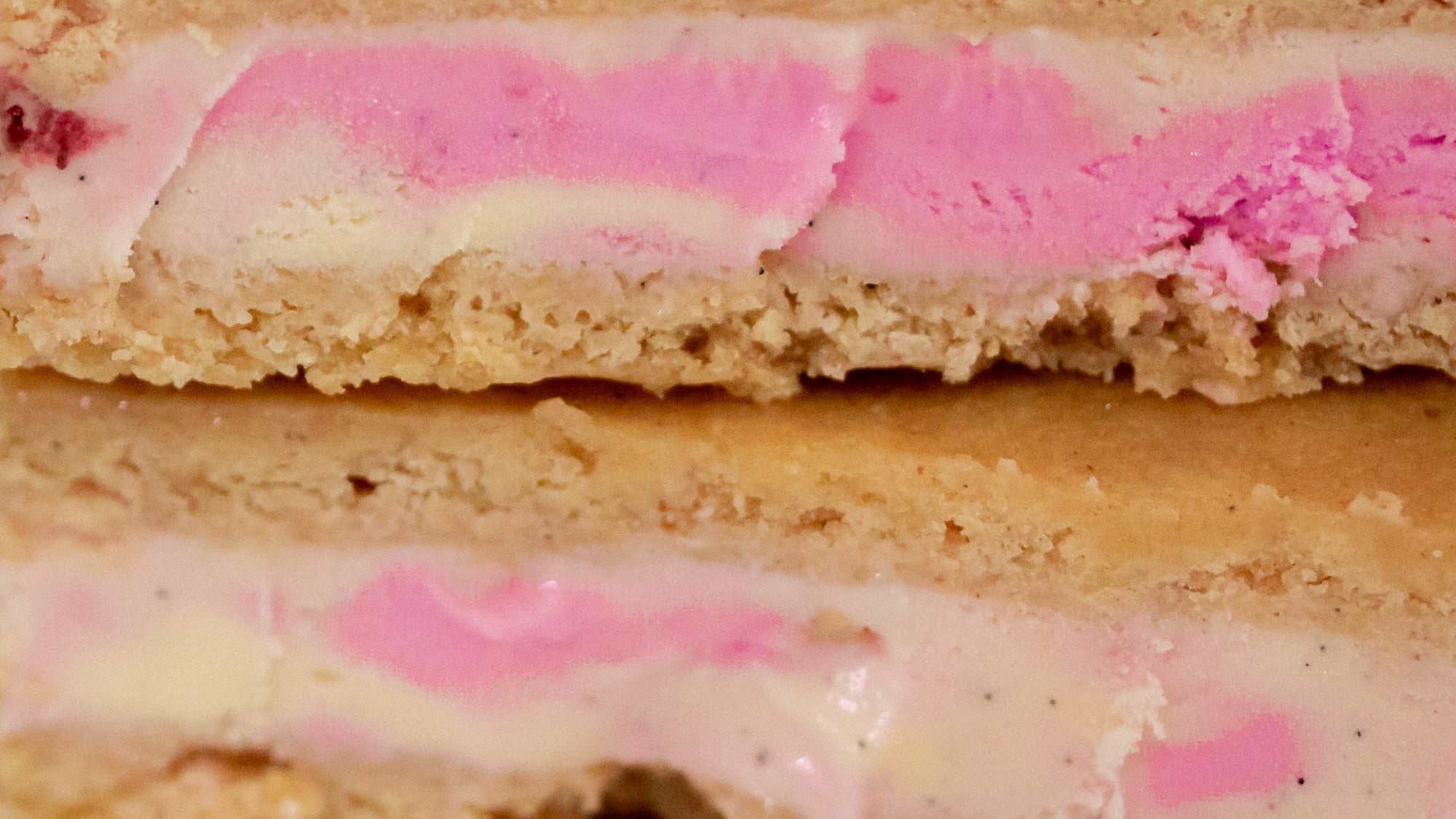 Lemon Ginger & Strawberry Ice Cream Sandwiches