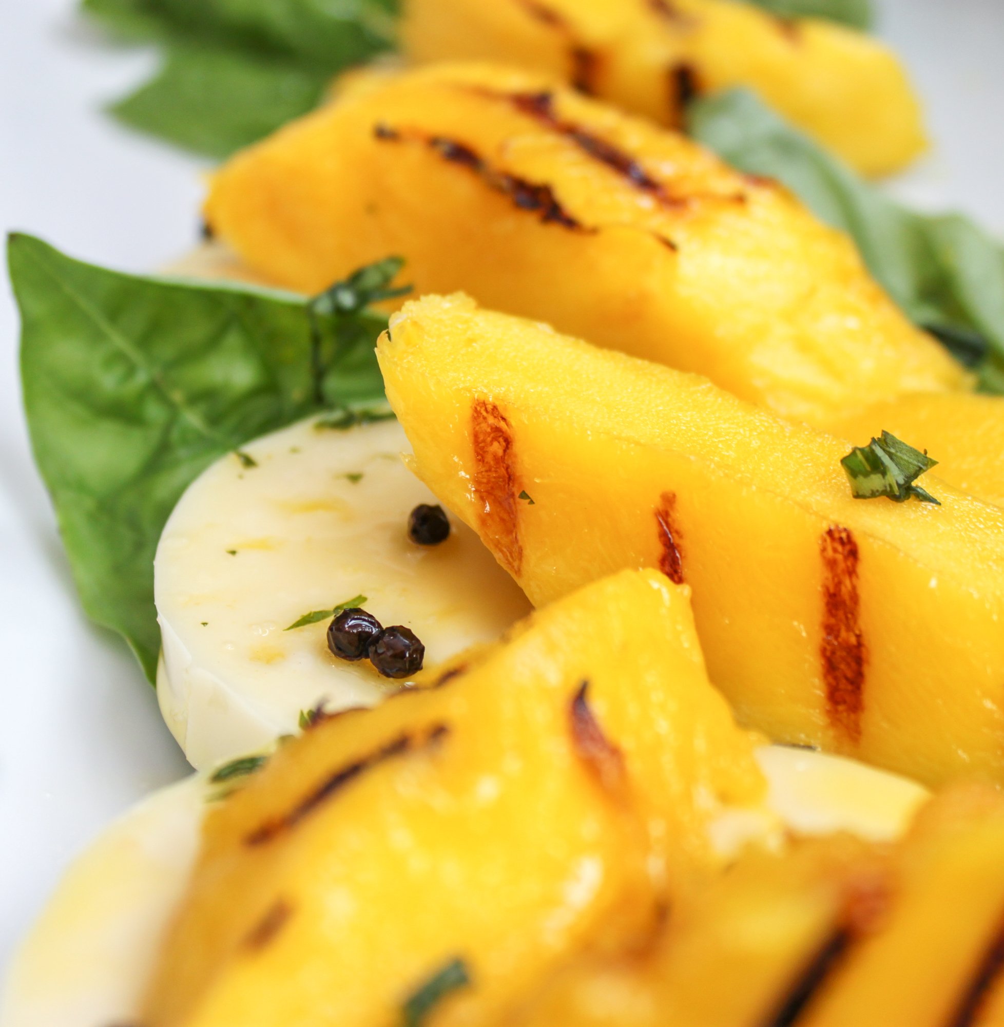 Mango Salad with Basil & Mozzarella