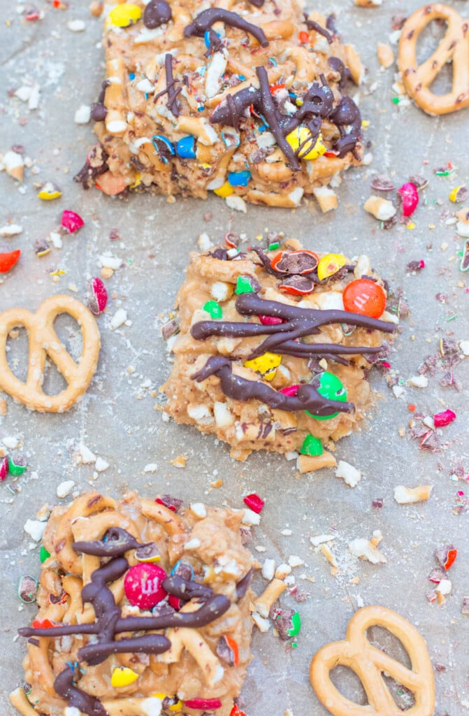 No-Bake Peanut Butter Confetti Bars