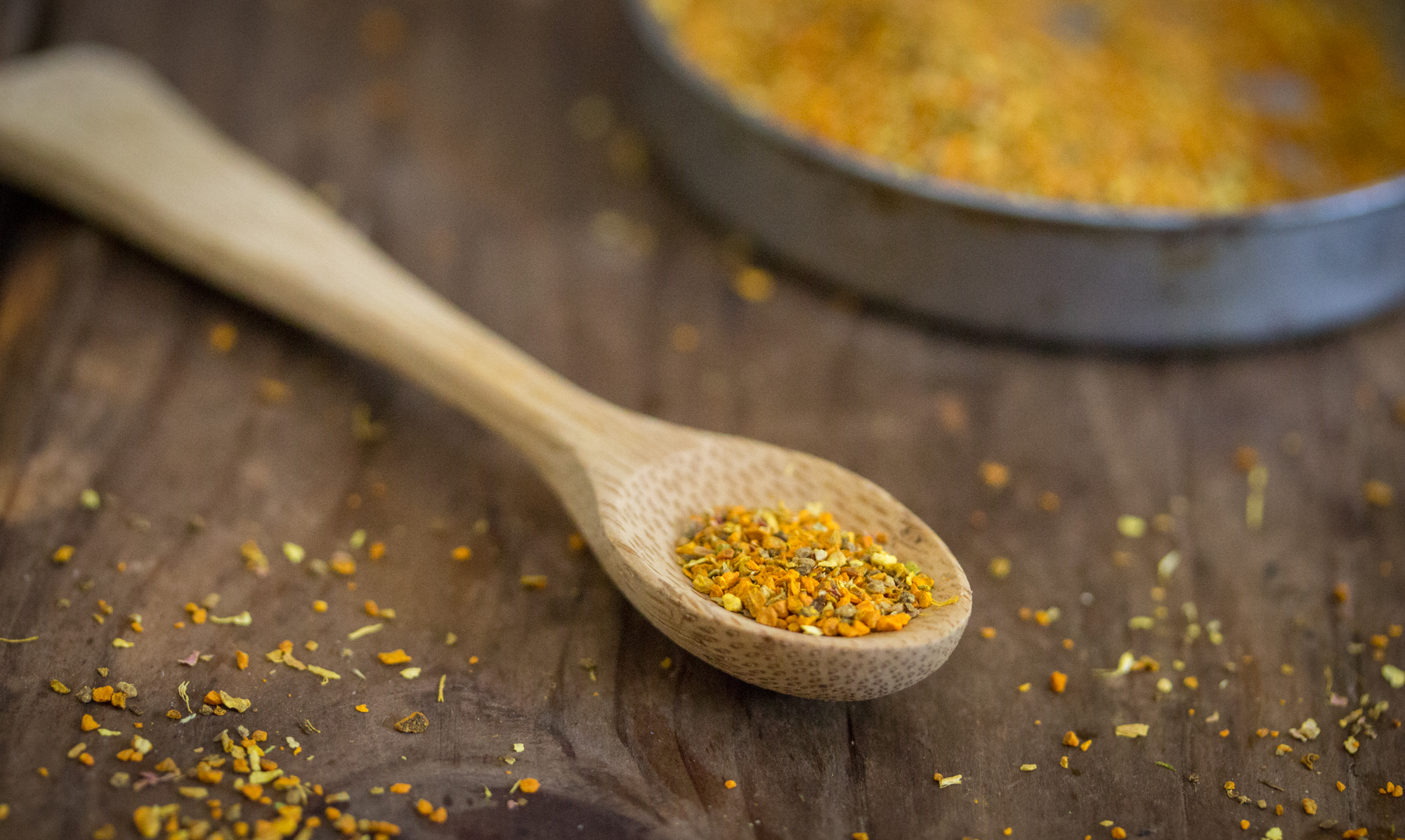 Berry & Mango Layered Smoothie with Turmeric Tea Jerry James Stone