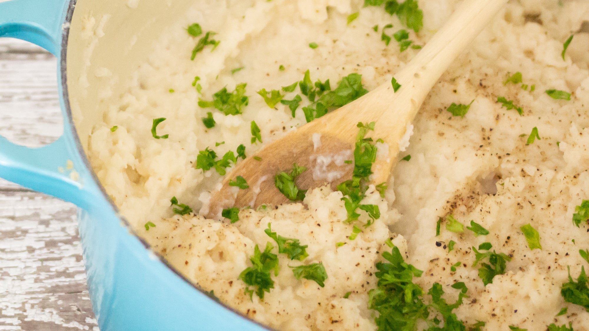 Parmesan Mashed Cauliflower