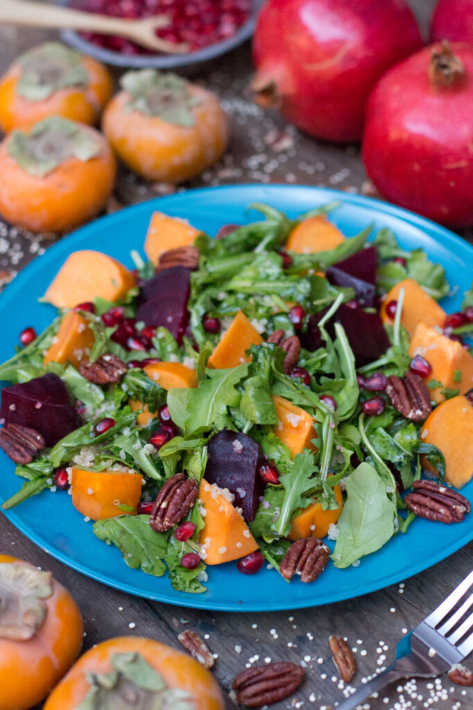 Persimmon, Pomegranate & Quinoa Salad