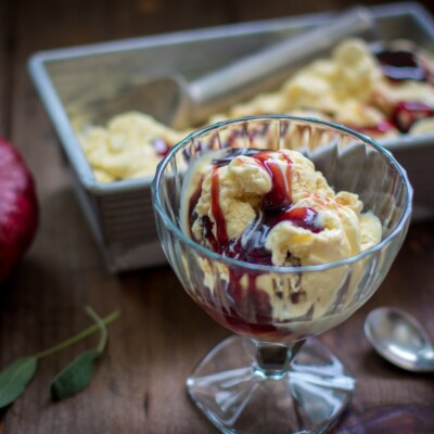Pomegranate Sage Ice Cream 2 1
