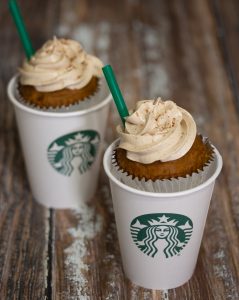 Pumpkin Spice Latte Cupcakes with Coffee Frosting 1
