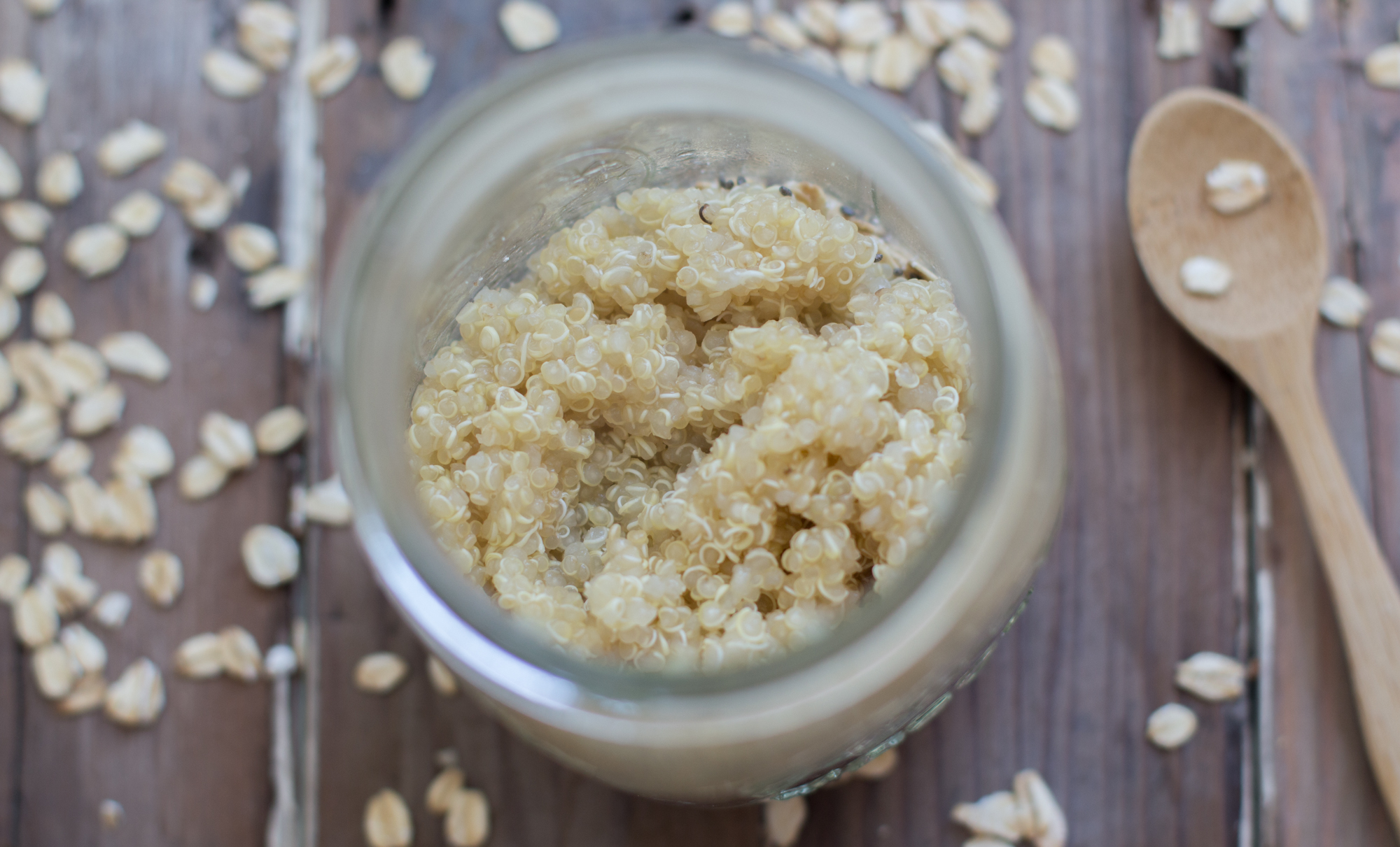 Overnight Quinoa & Blueberry Oatmeal