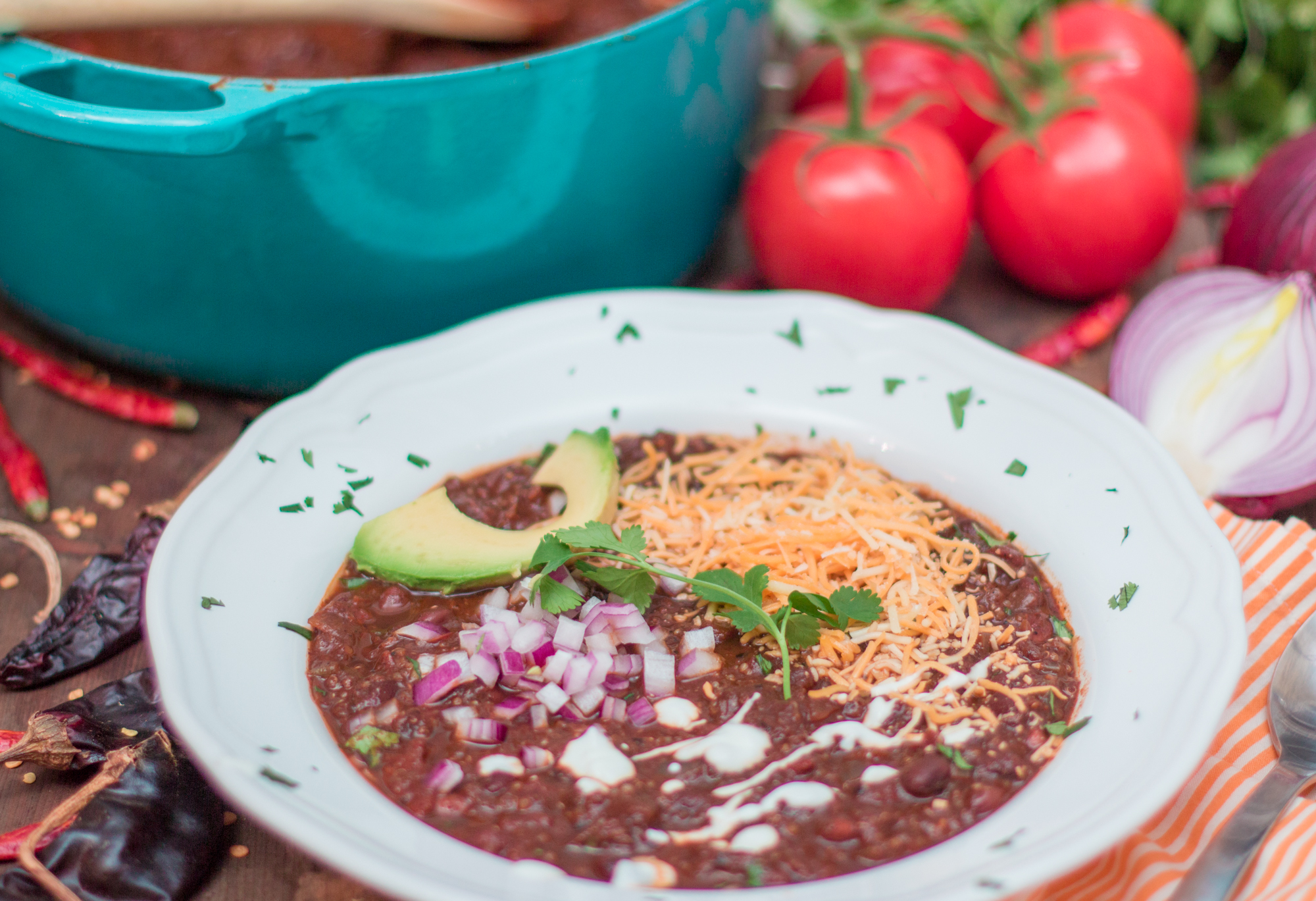 Quinoa &amp; Coffee Chili - Jerry James Stone