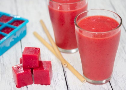 Raspberry Lime Smoothie Cubes Main
