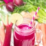 Rhubarb Ginger and Beet Juice 1 3
