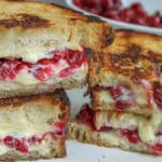 Roasted Cranberry Brie Grilled Cheese 3