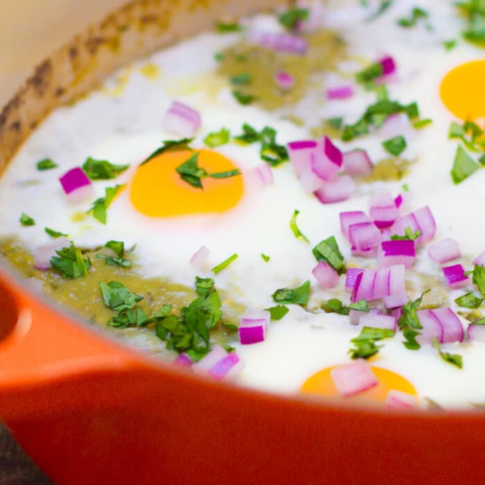 Salsa Verde Baked Eggs1 1