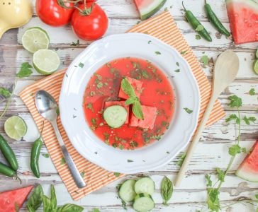 Spicy Watermelon Gazpacho Soup 1