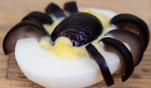 Spider Deviled Eggs Halloween Recipe 1