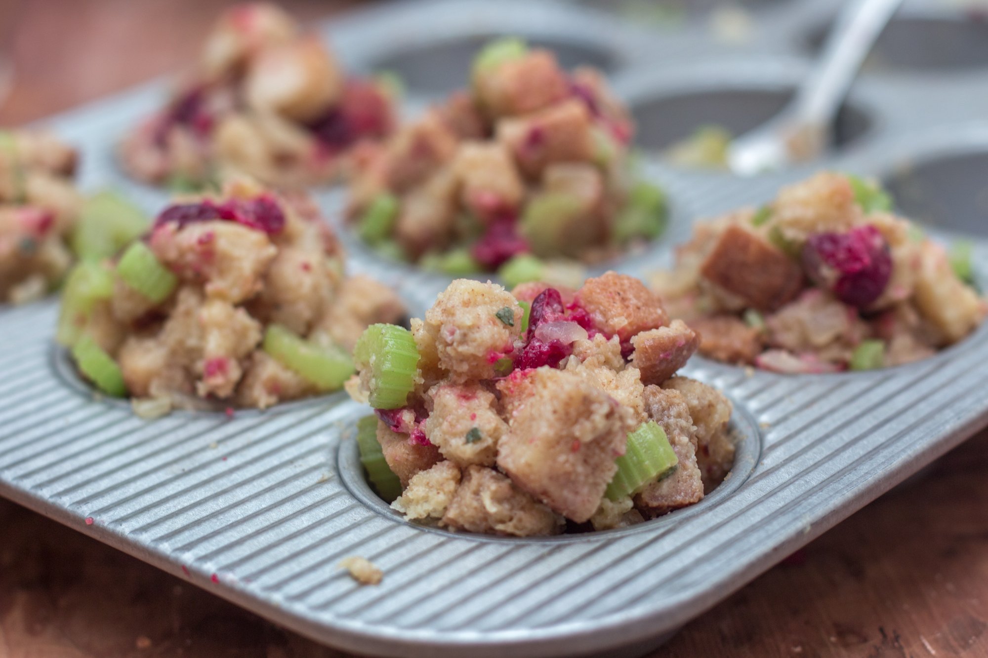 Cranberry & Sage Stuffing Muffins