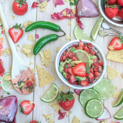 Sweet Strawberry Avocado Salsa 2 3