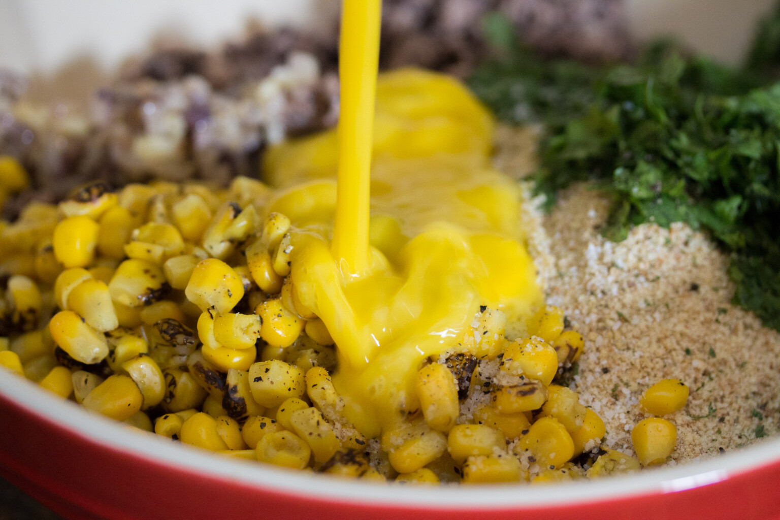 Black Bean & Roasted Corn Veggie Burger