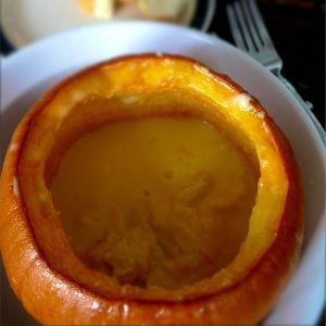 baked pumpkin cheese fondue recipe 1