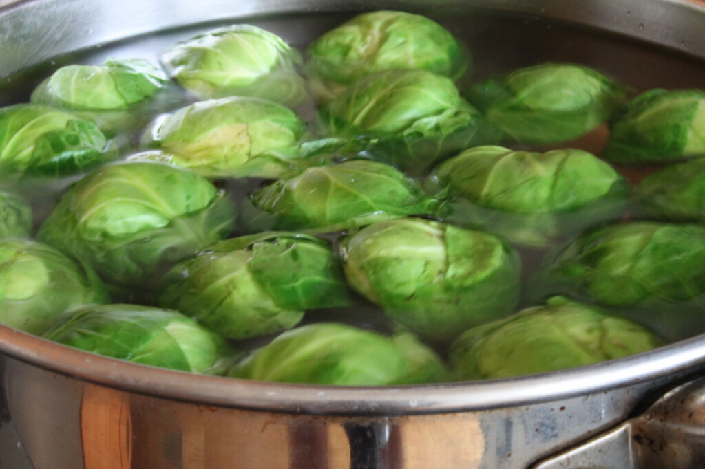 Garlic And Herb Stuffed Brussels Sprouts