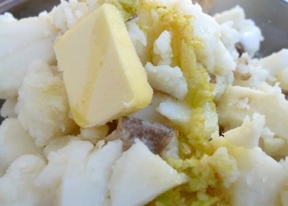 butter garlic mashed potato 2