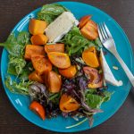 roasted persimmon brie salad 3