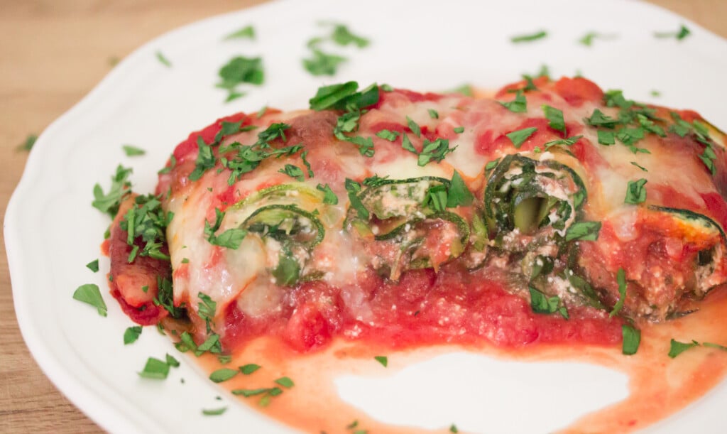 Low Carb Zucchini Lasagna Roll Ups