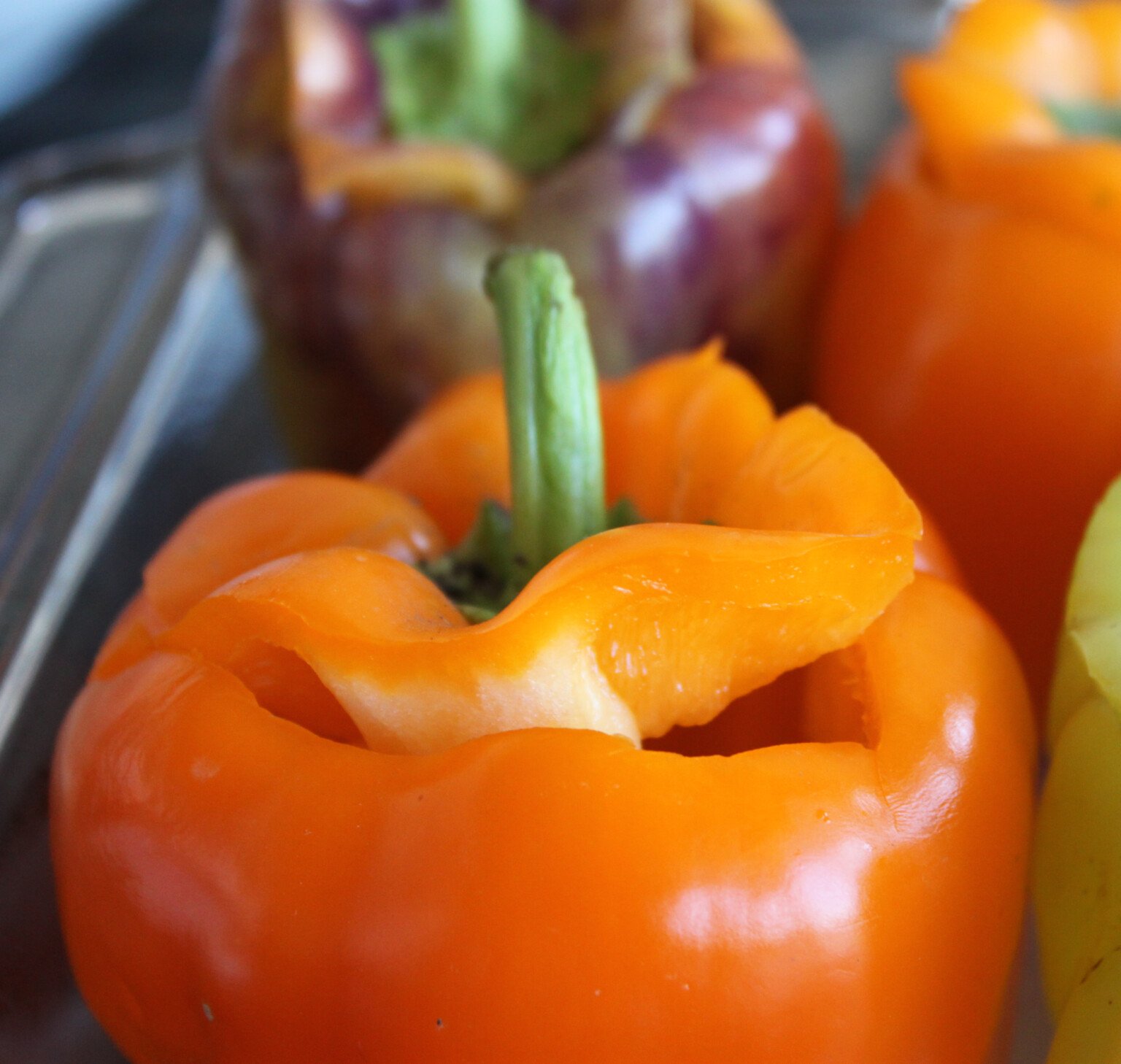 Mashed Potato Stuffed Bell Peppers