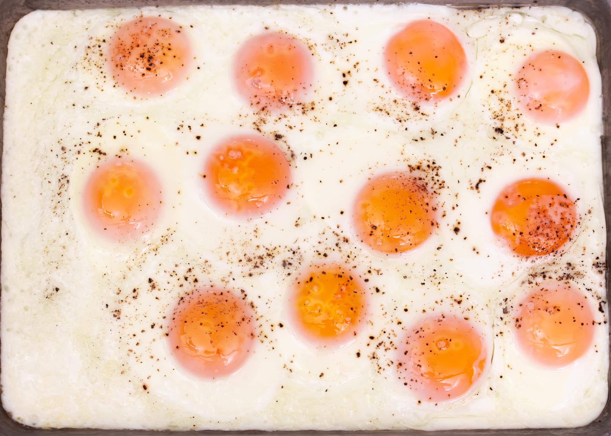 Sheet Pan Fried Eggs Recipe