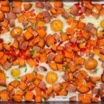 Easy Sheet Pan Sweet Potato Hash & Eggs Main