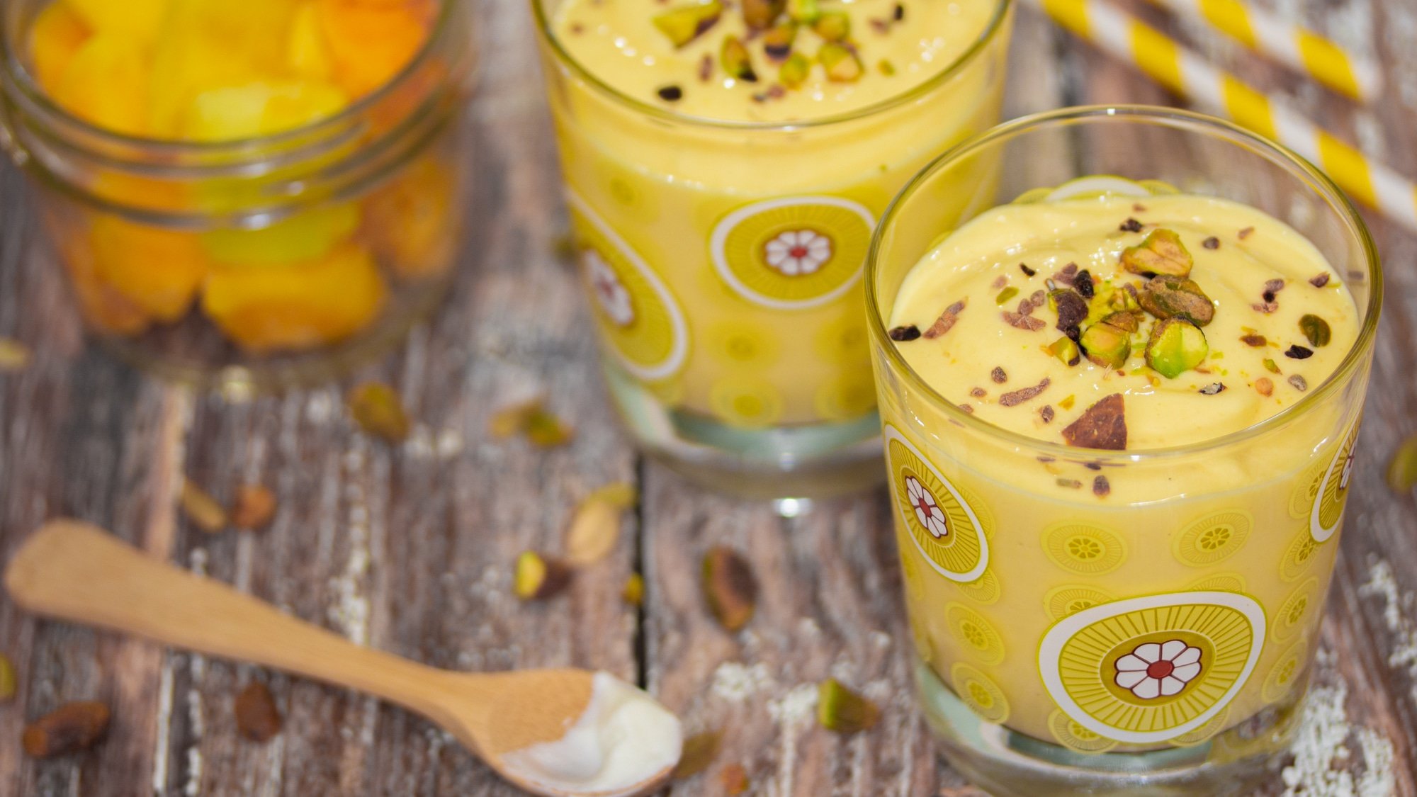 Mango Lassi Smoothie with Greek Yogurt Video