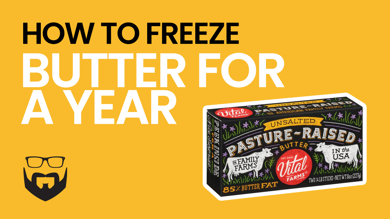 How to Freeze Butter for a Year Video - Yellow