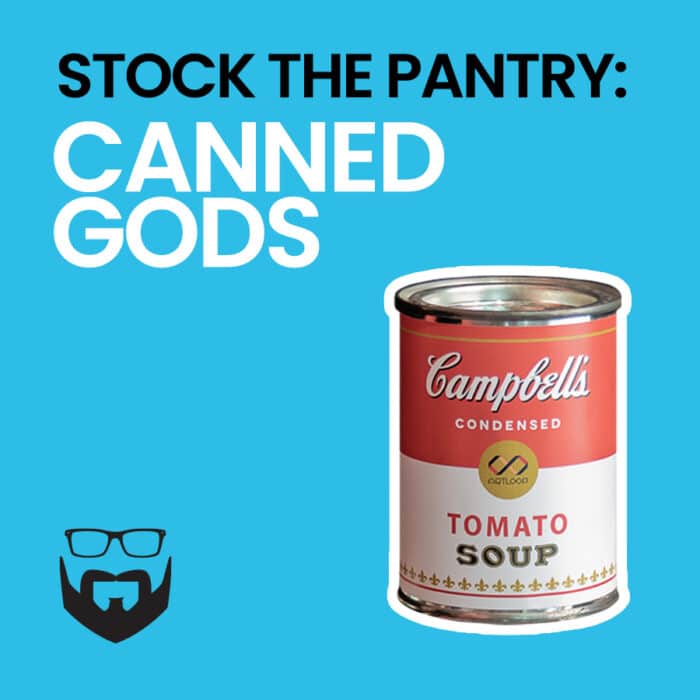 How to Stock your Pantry with Canned Goods Square - Blue