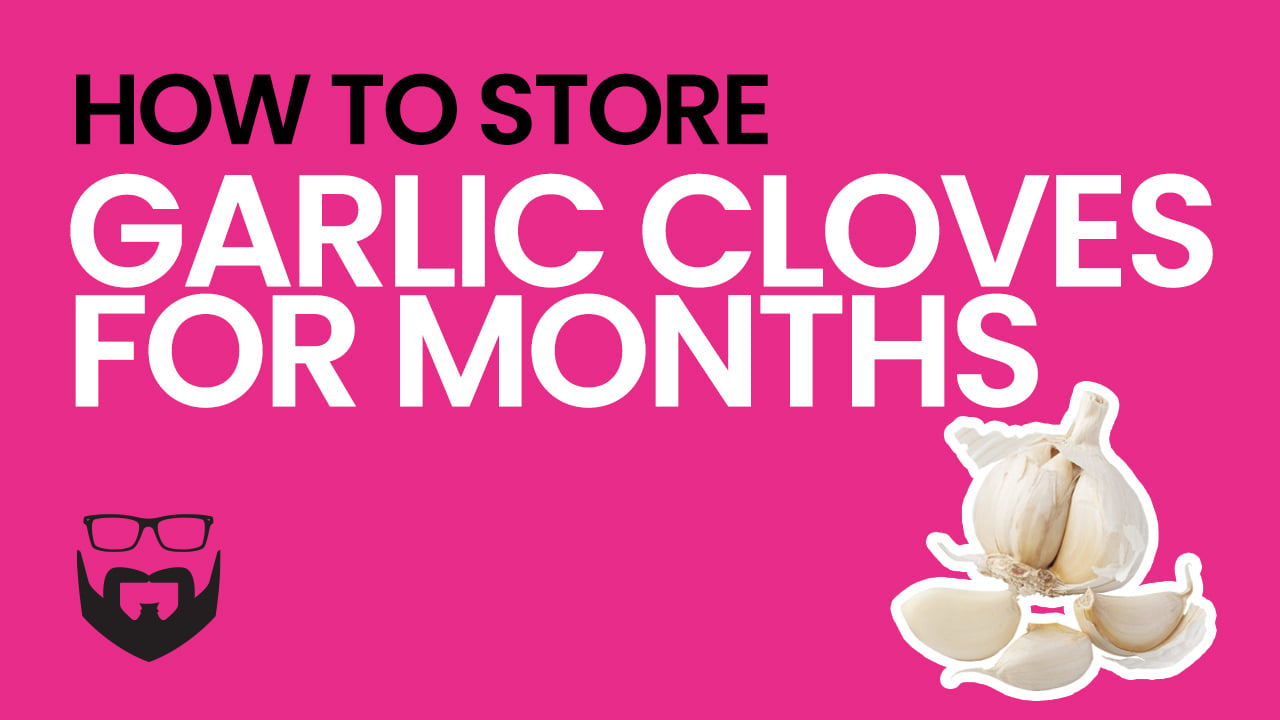 How to Store Garlic Cloves for Months Video - Pink