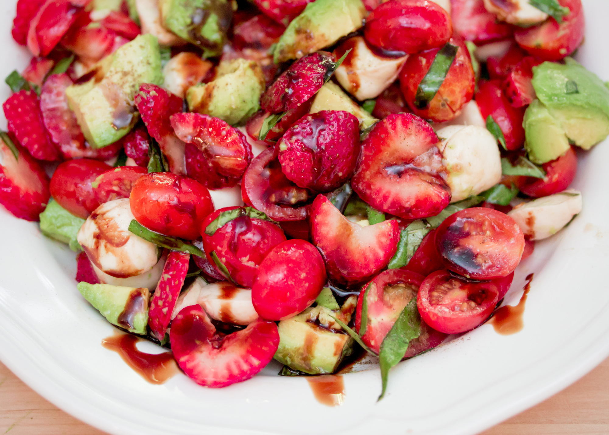 Strawberry Avocado Caprese Salad Recipe Main