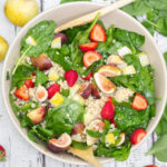 Fig, Strawberry & Spinach Salad Main