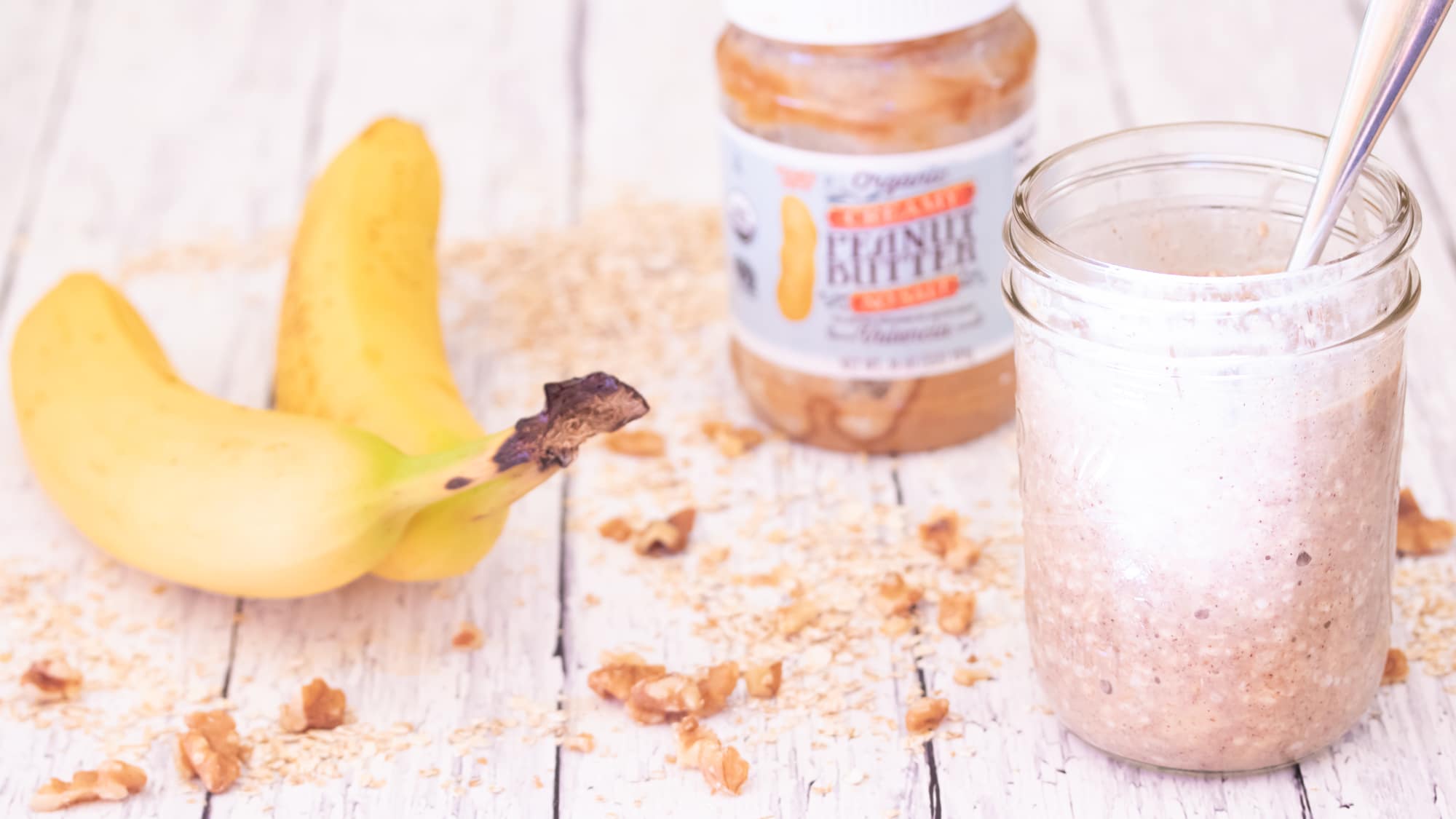 Peanut Butter Jar Pumpkin Spice Overnight Oats