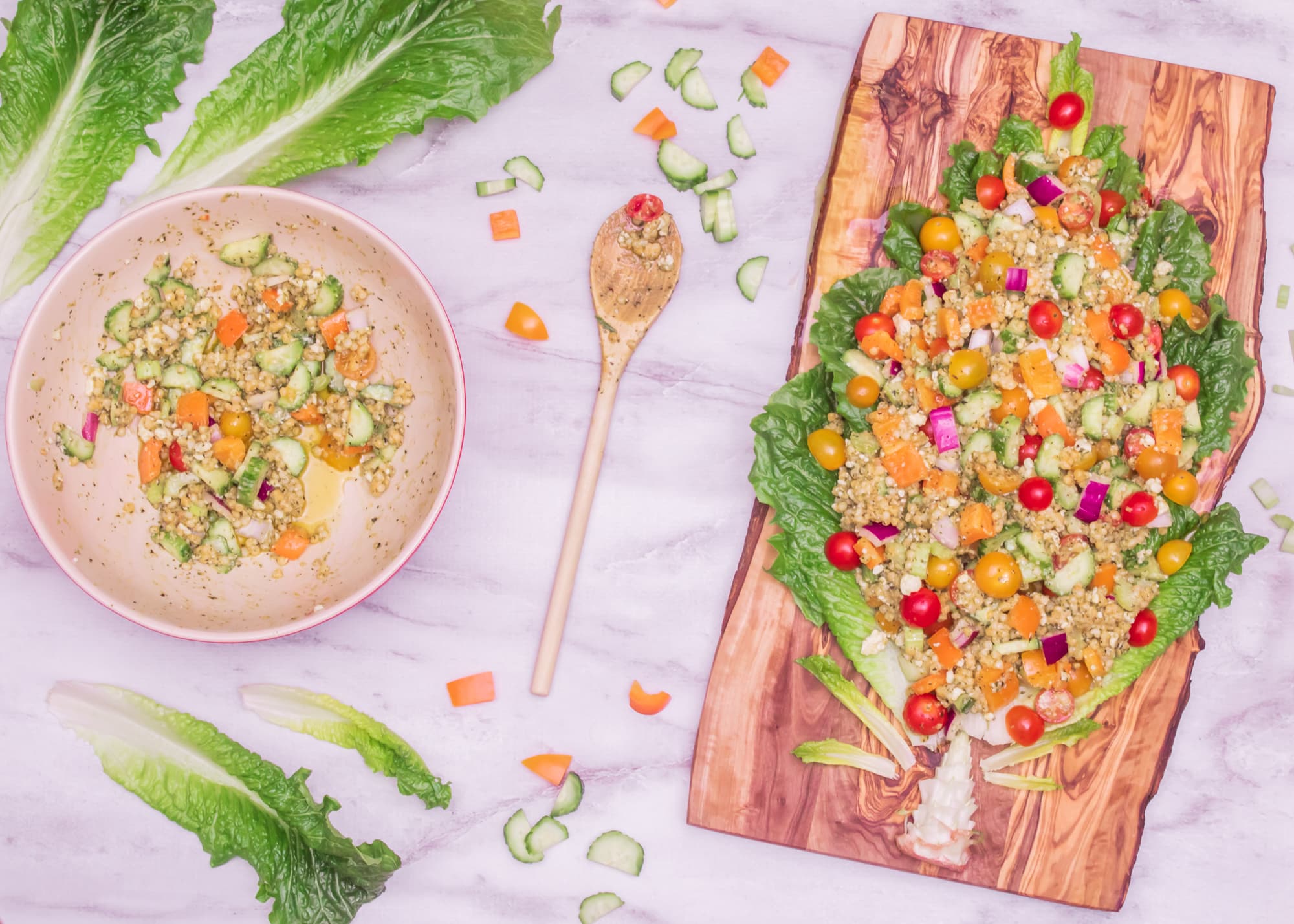 Christmas Salad with Pesto & Couscous