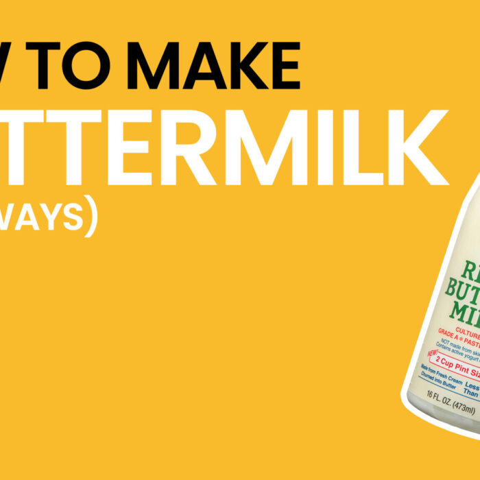How To Make Buttermilk (3 ways) Video - Yellow