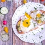 Breakfast Bruschetta with Egg, Avocado & Cucumber Main