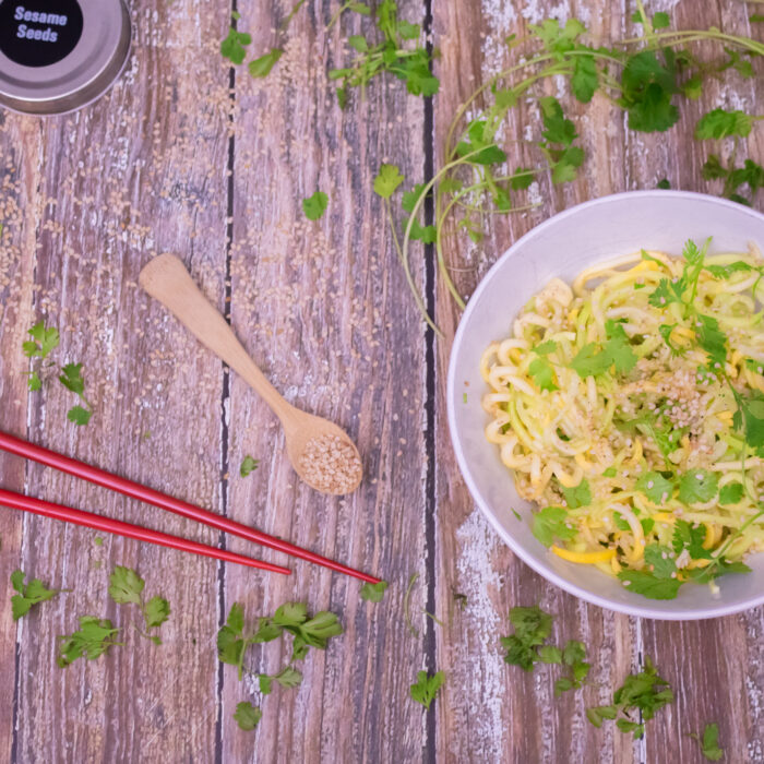 Cold Cucumber Noodles with Sesame Dressing