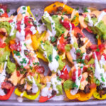 Bell Pepper Nachos with 1-Minute Cheese Sauce