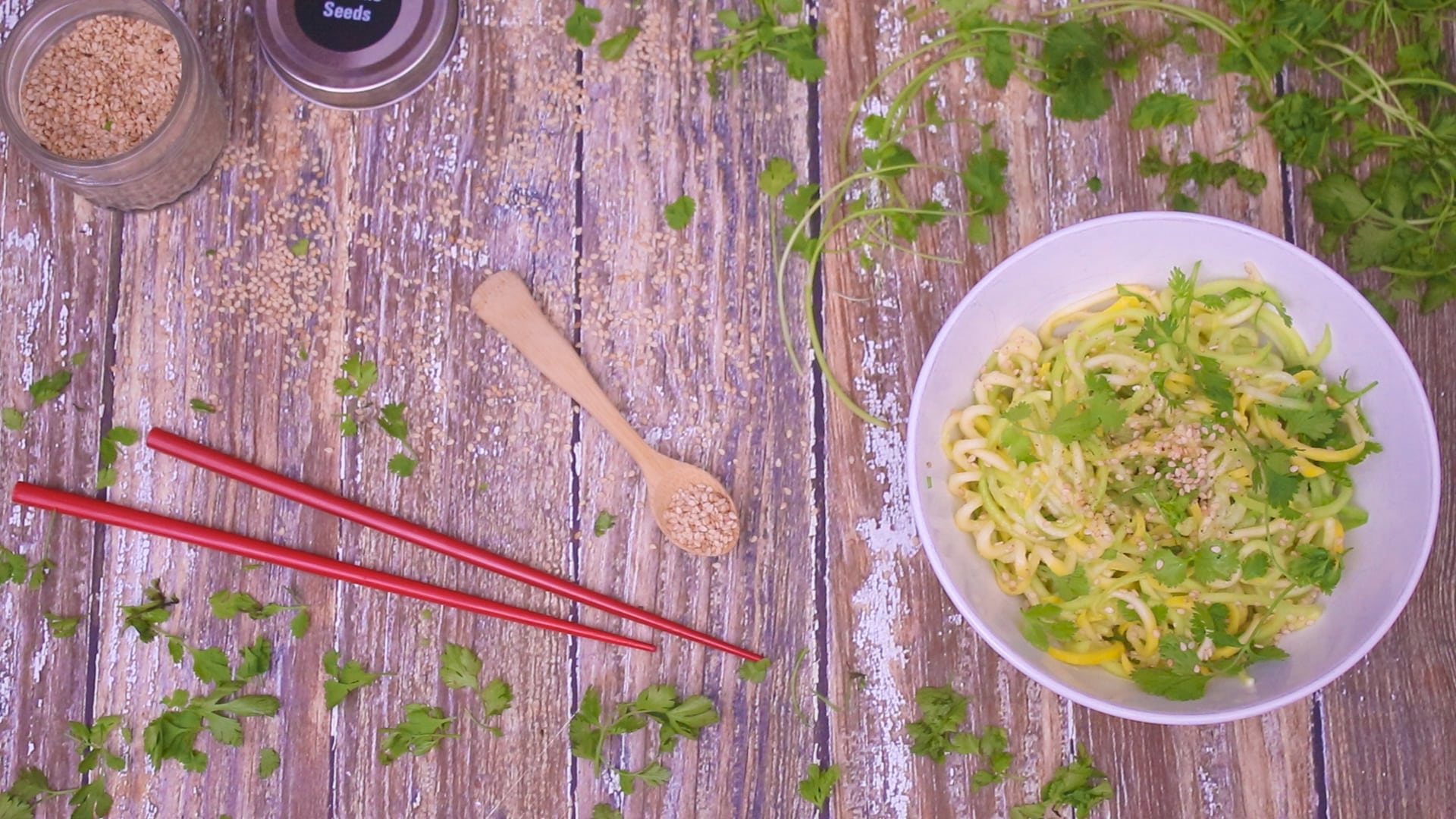 Tease Screen Grab - Cold Cucumber Noodles with Sesame Dressing