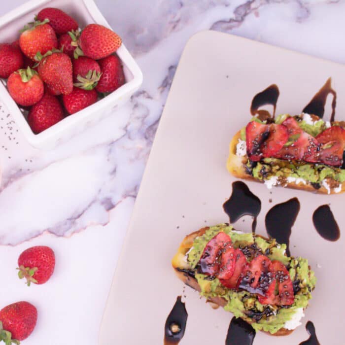 Strawberry Avocado Toast Pinterest