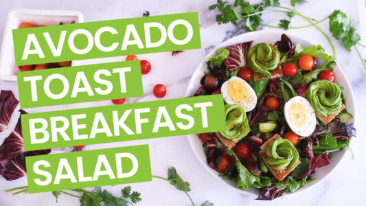 Avocado Toast Breakfast Salad Bowl Video - Green