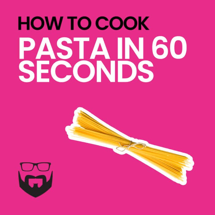 How to Cook Pasta in 60 Seconds Square - Pink