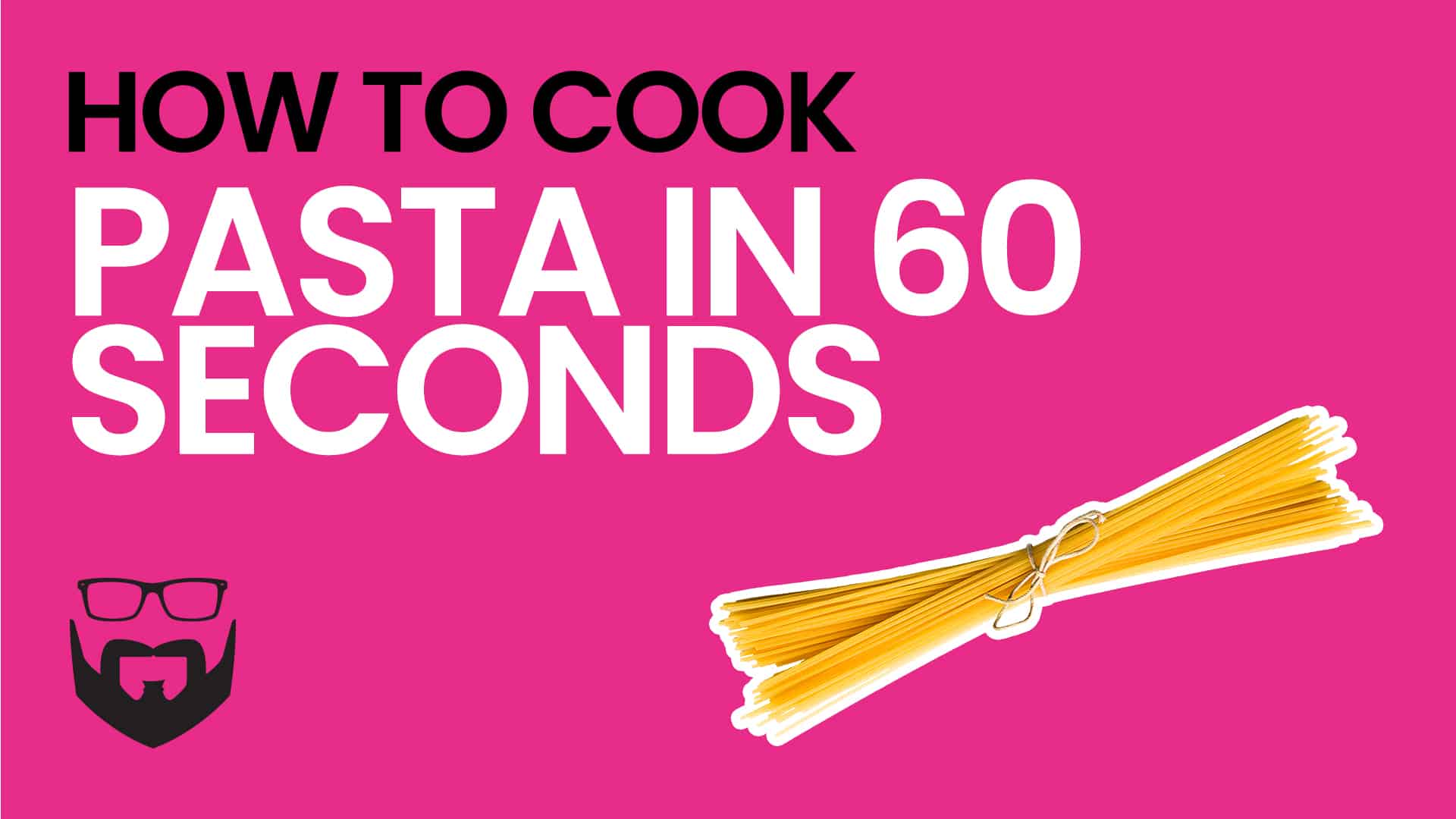 How to Cook Pasta in 60 Seconds Video - Pink